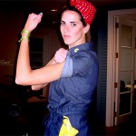 Jen as Rosie the Riveter