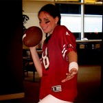 Kristin as Steve Young