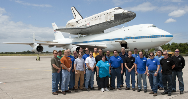 KSC Prototype Lab and Space Shuttle Discovery KSC Prototype Lab and Space Shuttle Discovery