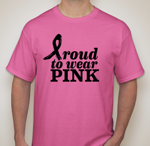 Proud to Wear Pink T-Shirt Design