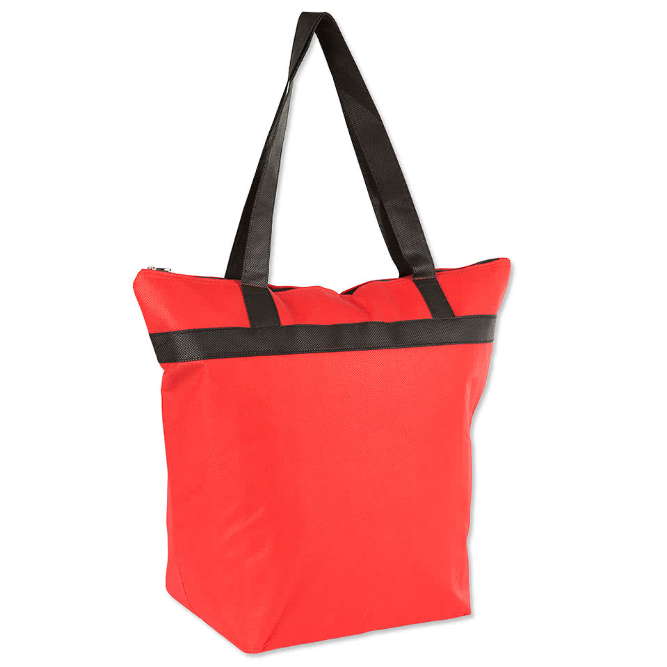 Design Custom Printed Basic Zippered Insulated Grocery Totes Online at CustomInk