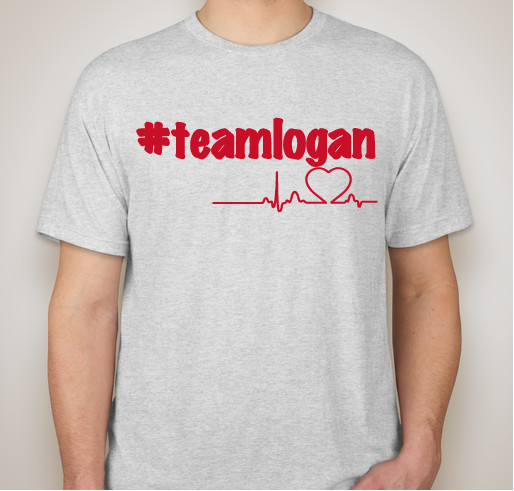 #teamlogan Fundraiser - unisex shirt design - front