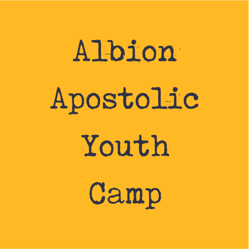 Albion Apostolic Youth Camp shirt design - zoomed