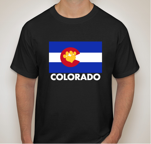 Colorado Paws T-Shirts Fundraiser - unisex shirt design - front