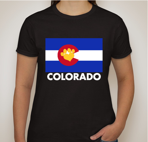 Colorado Paws T-Shirts Fundraiser - unisex shirt design - front