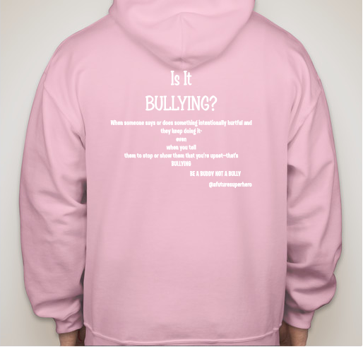 "NO BULLYING ALLOWED HERE" Fundraiser - unisex shirt design - back