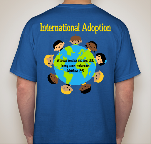 Wes and Britani's International Down Syndrome Adoption Fundraiser - unisex shirt design - back
