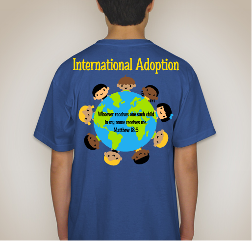 Wes and Britani's International Down Syndrome Adoption shirt design - zoomed