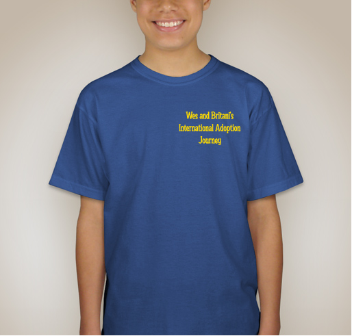 Wes and Britani's International Down Syndrome Adoption shirt design - zoomed