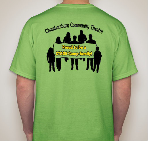 CCT STAGE Camp family Fundraiser - unisex shirt design - back