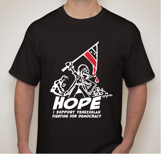 Support for Venezuelan's Fighting for Democracy Fundraiser - unisex shirt design - front