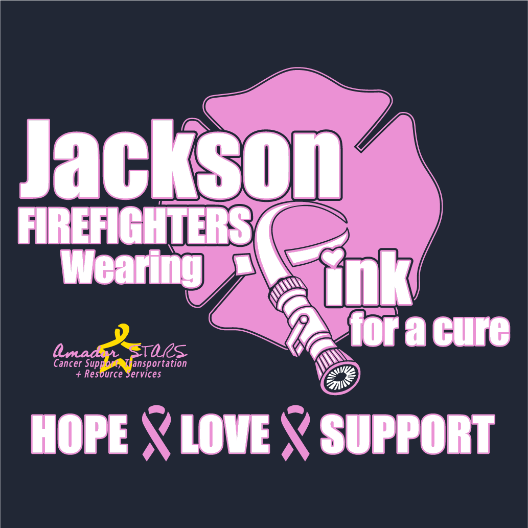 2017 Jackson Fire Department Cancer Awareness Fundraiser shirt design - zoomed