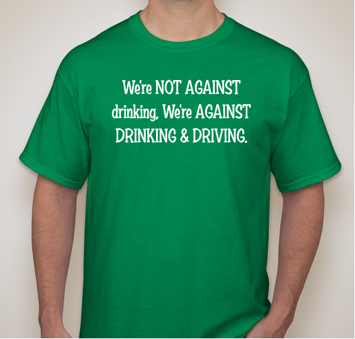Help Us Save Lives - Eliminate Drunk Driving Education Foundation in Memory of Clenton & Katey Fundraiser - unisex shirt design - front
