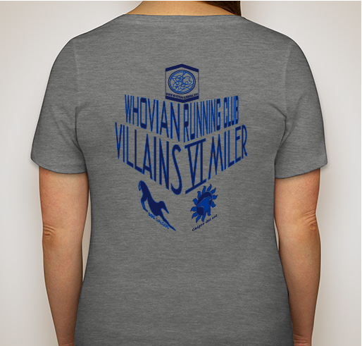 Villains VI Miler Fundraiser - unisex shirt design - back