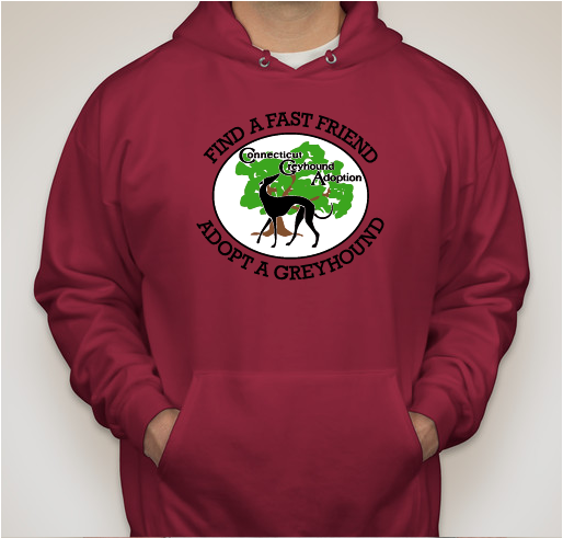 Connecticut Greyhound Adoption Fundraiser - unisex shirt design - front