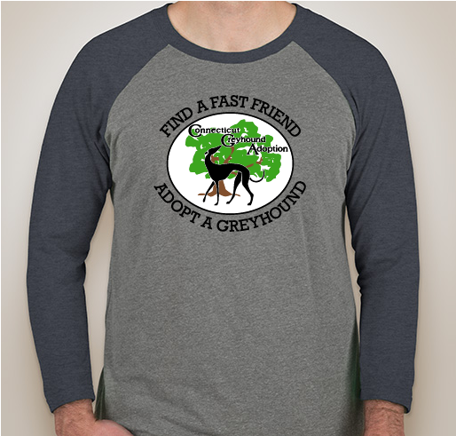 Connecticut Greyhound Adoption Fundraiser - unisex shirt design - front