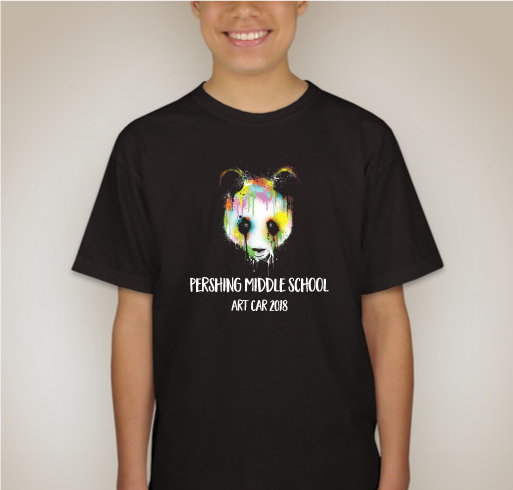 Pershing Middle School Art Car Festival 2018 Fundraiser - unisex shirt design - back