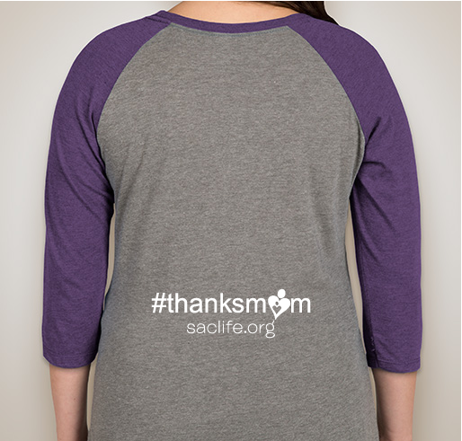 Thank Your Mom on Mother's Day Fundraiser - unisex shirt design - back