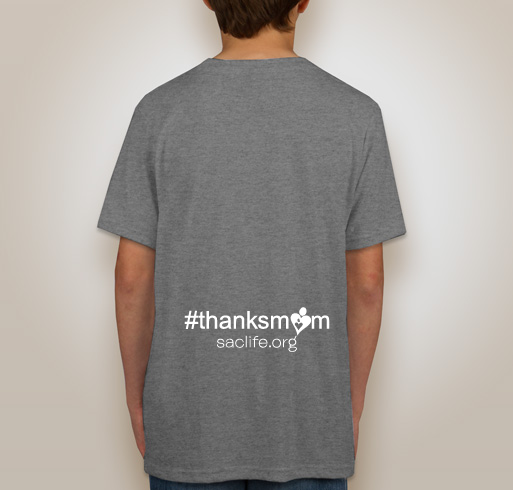 Thank Your Mom on Mother's Day Fundraiser - unisex shirt design - back