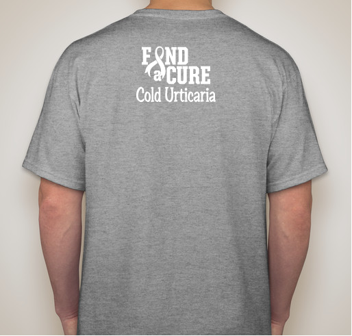 Cold Urticaria Awareness Fundraiser - unisex shirt design - back