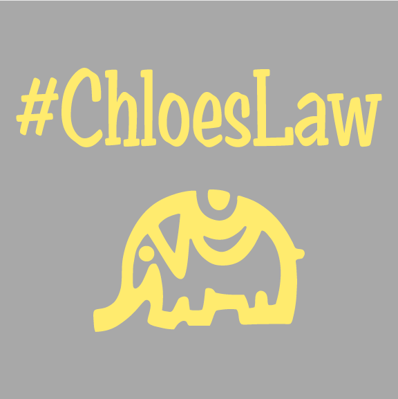 Chloe's Law shirt design - zoomed