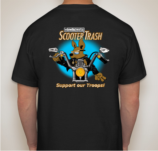 ScootinAmerica Fundraiser Support Scooter Trash! Fundraiser - unisex shirt design - back