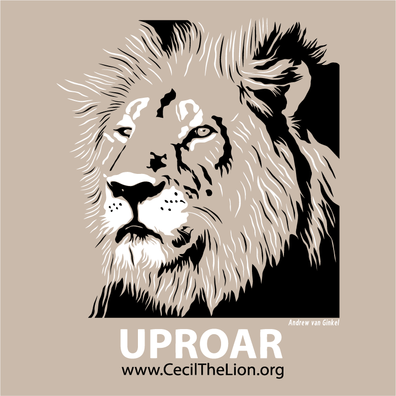 Save the Lions -In Memory of Cecil shirt design - zoomed