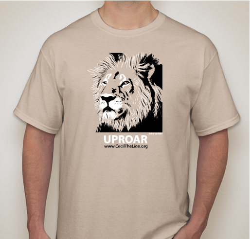 Save the Lions -In Memory of Cecil Fundraiser - unisex shirt design - front