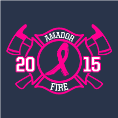 Amador Fire Protection District breast cancer awareness T-shirt shirt design - zoomed