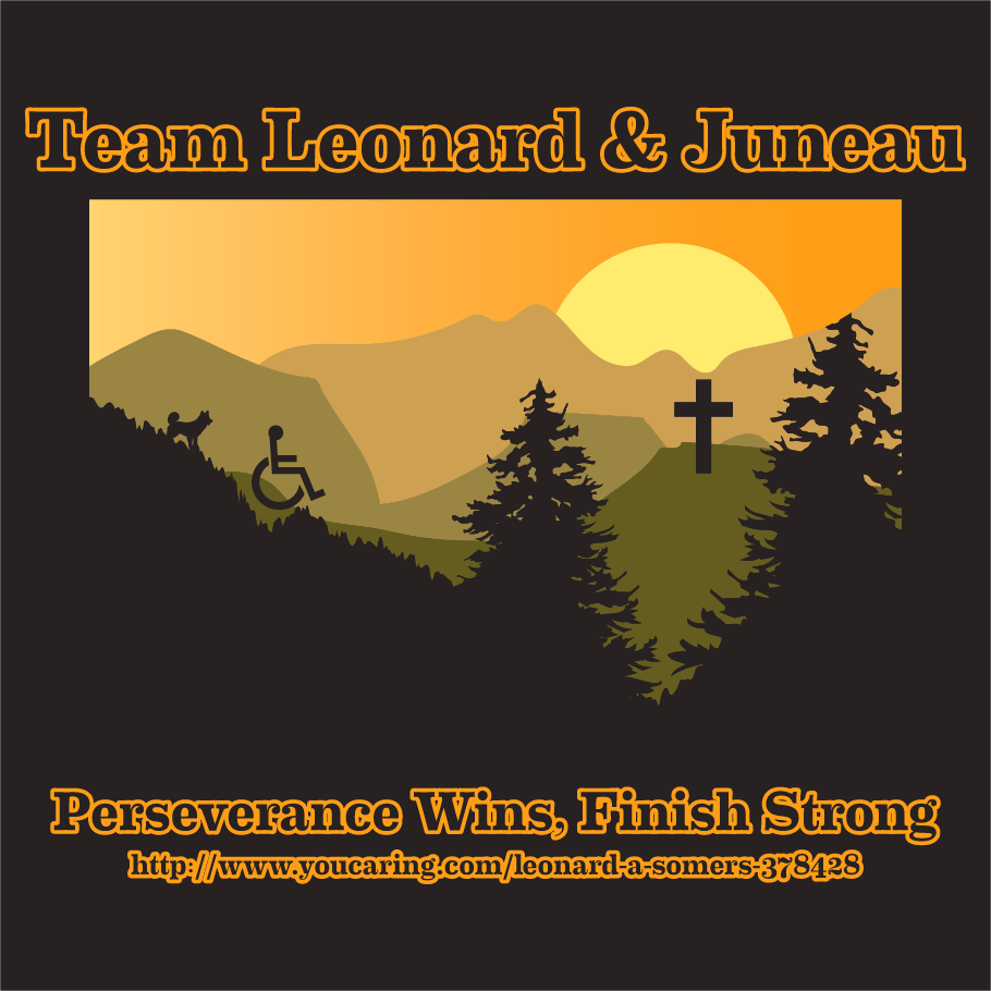 TeamLeonard&Juneau Fundraiser shirt design - zoomed