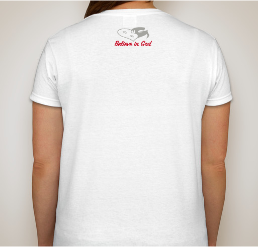 Hidden behind your Faith Fundraiser - unisex shirt design - back