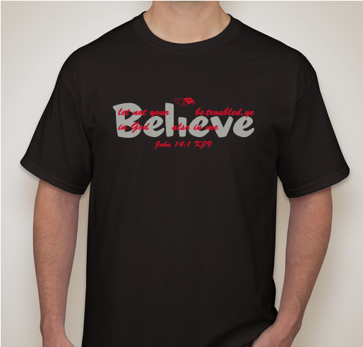 Hidden behind your Faith Fundraiser - unisex shirt design - front
