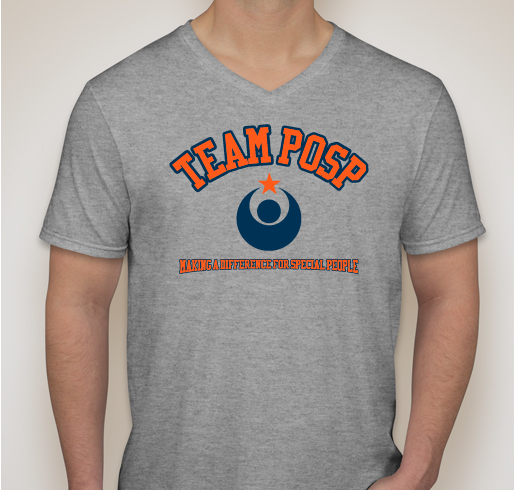 Where in the world is Team POSP? Fundraiser - unisex shirt design - front
