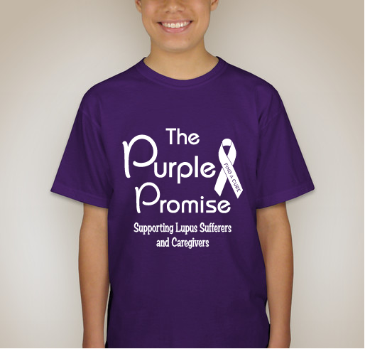 The Purple Promise Supporting Lupus Sufferers and Caregivers Fundraiser - unisex shirt design - back
