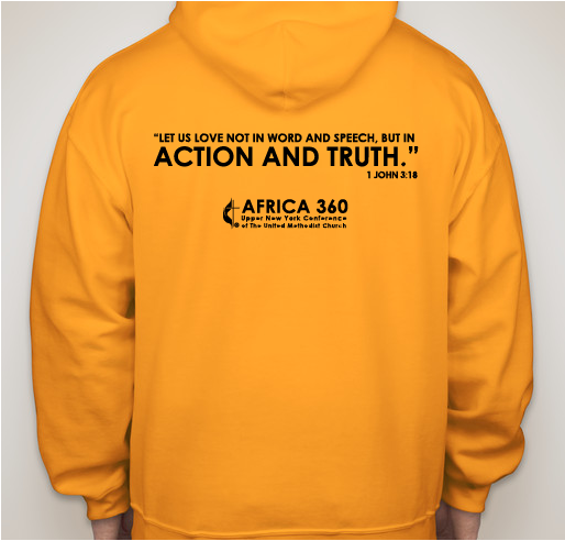 Africa 360 Fundraiser - unisex shirt design - back