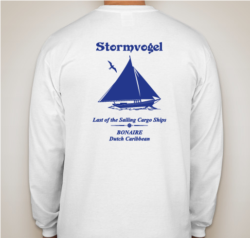 Stormvogel Rising. Project Stormvogel is a grassroots effort to save the last sailing cargo boat in the southern Caribbean. It encompasses youth development, heritage conservation and community pride. Fundraiser - unisex shirt design - back