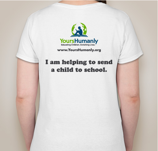 Yours Humanly #GivingTuesday EducationPLUS Campaign Fundraiser - unisex shirt design - back