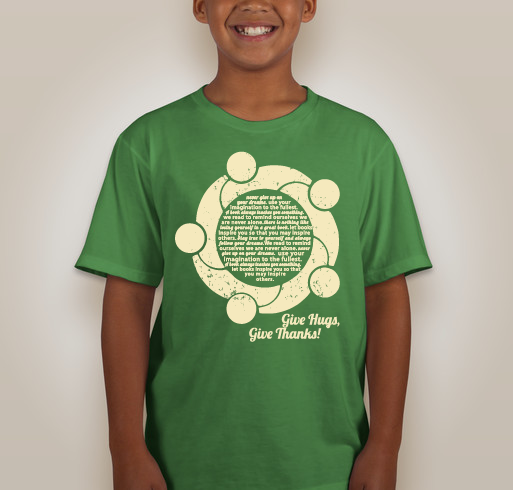 Give HUGS Give THANKS 2015 Fundraiser - unisex shirt design - back