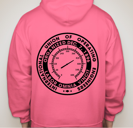 College Hoodie for a College Cause Fundraiser - unisex shirt design - back