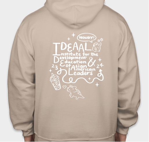 IDEAAL 23-24 Winter Hoodie Fundraiser - unisex shirt design - back