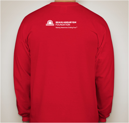 Brain Aneurysm Foundation Valentine's T-Shirt Fundraiser - unisex shirt design - back