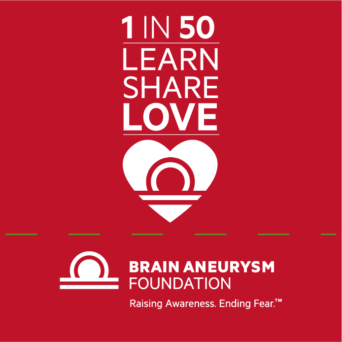 Brain Aneurysm Foundation Valentine's T-Shirt shirt design - zoomed