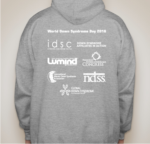World Down Syndrome Day 2016 - GUnisex Tee Fundraiser - unisex shirt design - back
