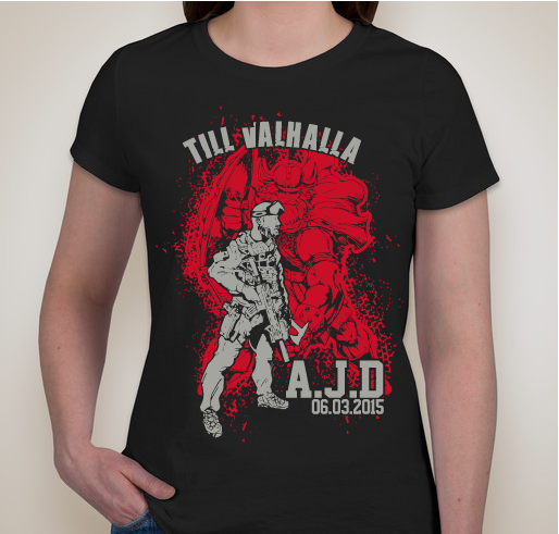 Till Valhalla Fundraiser - unisex shirt design - front