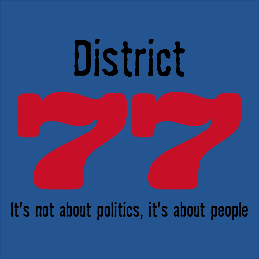 Lori Sherman for State Representative of Evansville, Indiana District 77 shirt design - zoomed