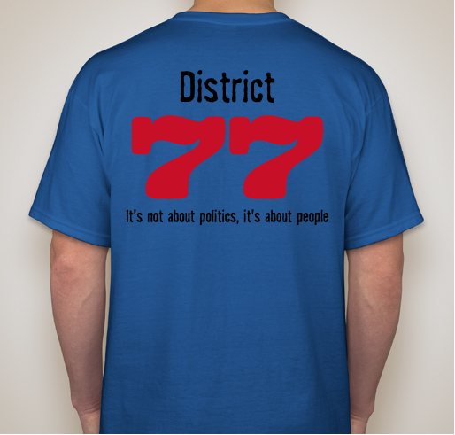 Lori Sherman for State Representative of Evansville, Indiana District 77 Fundraiser - unisex shirt design - back