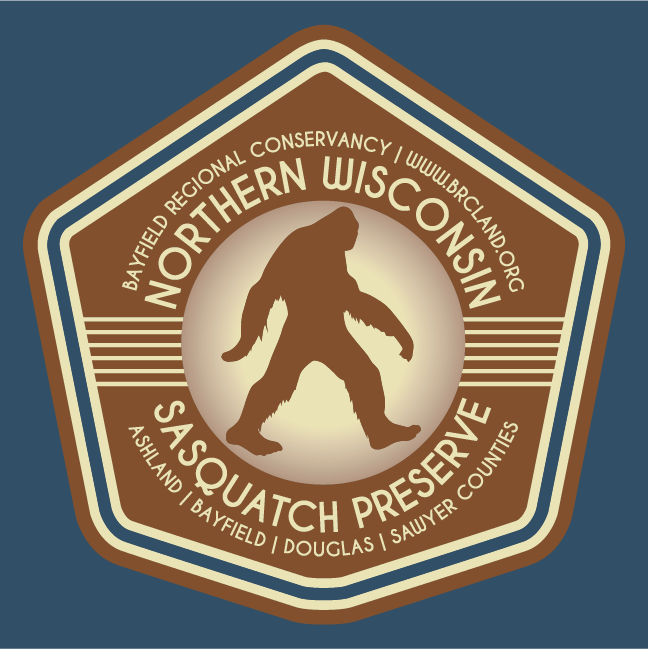 Northern Wisconsin Sasquatch Preserve shirt design - zoomed