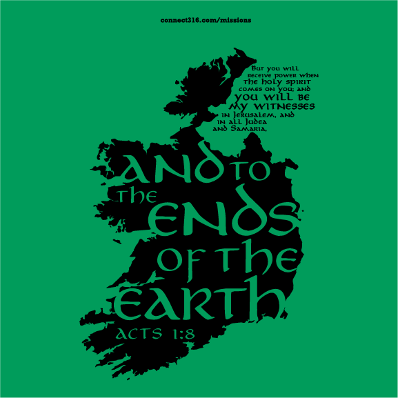 Ireland 2016 Connect Youth Missions Shirt shirt design - zoomed