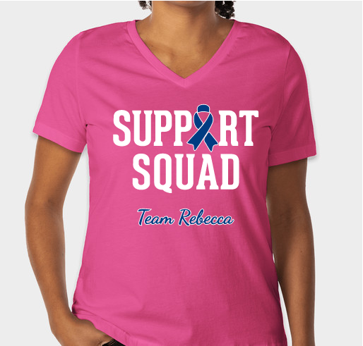 Rebecca's fight Fundraiser - unisex shirt design - front