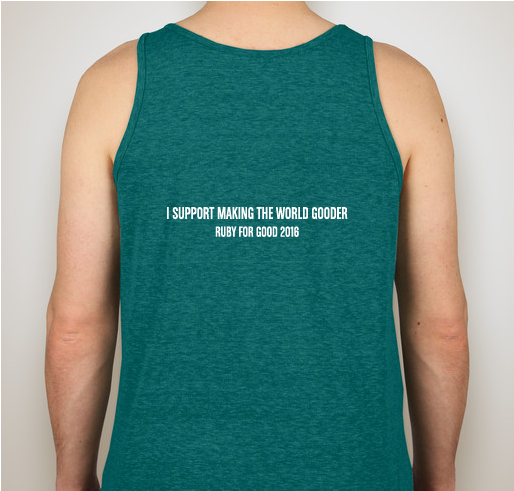 Ruby For Good Scholarship 2016 Fundraiser - unisex shirt design - back